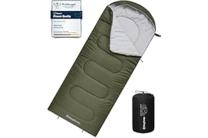 KingCamp Sac de Couchage Adulte et Enfant Sac de Couchage Compact Ultra Leger 3 Saisons Connectable pour Double Duvet Grand Froid pour Camping Hiking Trekking Randonnée Voyage Extérieur