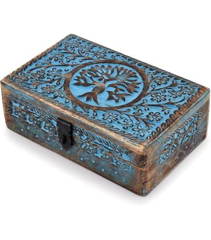 Pilipane Vintage Coffre En Bois Rétro élégant Valise Décorative Boîte De Rangement Photo Accessoires Pour Décoration Mariage Bébé Douche Pendaison De Crémaillère X En Bois Synthétique