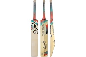 Kookaburra Aura 6.5 Cricket Bat, Short Handle, Coral/Blue, Coral/Blue