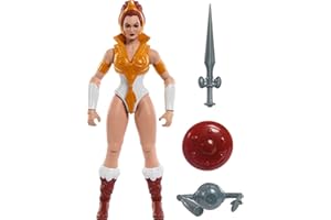 Masters of the Universe Origins zabawka, figurka Teela, kolekcja kreskówek, 14 cm, bohaterka MOTU, akcesoria i mini komiks, HYD27