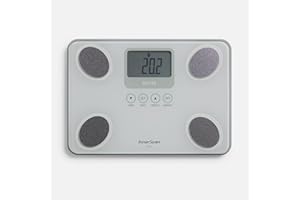 TANITA BC-731 Compact Glass Innerscan Body Composition Monitor Easy To Read LCD Display 10 Measurements White