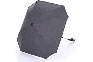 ABC-DESIGN Sonnenschirm Sonnenschutz für Kinderwagen und Buggy Sunny - Diamond Special Edition - Asphalt