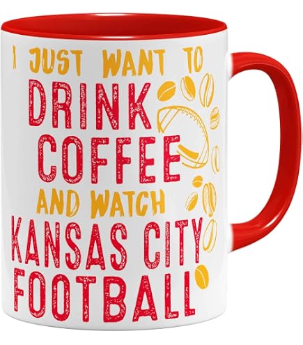 Tazza OM3 Kansas City #1 – 325 Ml – Ceramica Con Stampa Fronte/retro – Colore Interno Rosso