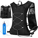 XUNIVERS Hydration Vest for Men and Women, with Bag 500 ml, Lightweight Multifunction Running Backpack, Running Vest with Ref