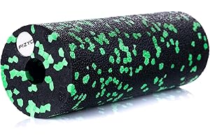 FIZYO Rouleau de fascia pour le fitness, le yoga et la rééducation, rouleau d'automassage pour le dos et la colonne vertébrale, Foam Roller en mousse EPP moyennement dure (Vert, 15 x 15 cm)
