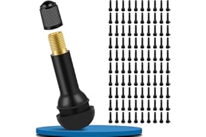 VEHEPEAY 100 Pcs TR414 Válvulas de Goma, Universal Válvula de Goma Neumática, Durable Tapas para válvulas Goma Snap-in Válvulas for Most Cars, Motorbikes, etc.