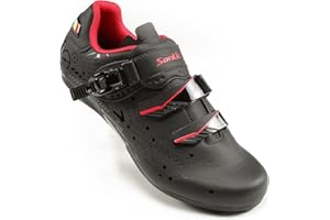 Santic Scarpe Bici da Corsa Scarpe Ciclismo MTB Scarpe Bicicletta con Suola Piatta per Bici da Strada e MTB per Uomo e Donna - Caribbean