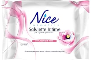 NICE COSMETICS FRIA Intima Riequilibrante 20 Salviette Intima Rosa Sensibile 1 Unità