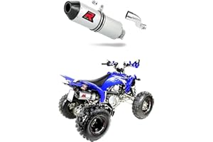 YFM 250 RAPTOR Pot d'échappement MX Carbon Silencieux Dominator Exhaust Racing Slip-on 2008 2009 2010 2011 2012 2013