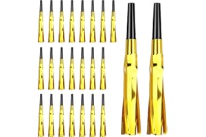 YICELERATE 24Pcs Gold Noise Maker,Party Blowers,New Years Eve Party Blowers,Party Blowers,Party Blower,Pink Whistle,Party Whistle Blowers,Gold Party Blowers,Party Horns,Party Hooters,Party Blowers Gold