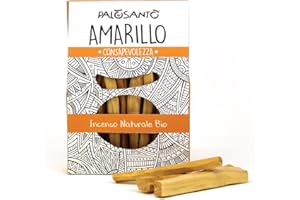 PALOSANTO - Incenso Naturale Palo Santo Amarillo - 15 Legnetti - Aroma Fresco e Balsamico - Bursera Graveolens dall'Ecuador - Palo Santo Originale Etico e Sostenibile