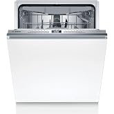 Bosch - Fully Integrated Dishwasher, Series 4, 60 cm. wide, 14 servings, 3rd tray, Eco Silence Motor, Home Connect, White, SM
