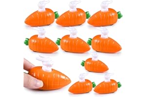 ZeYou Lapins à Remonter avec Carotte, Lot de10 Pâques Jouet à Remonter, Lapins de Pâques Jouet Voiture à Remonter Carottes, Cadeaux de Pâques pour Enfants Garçons et Filles