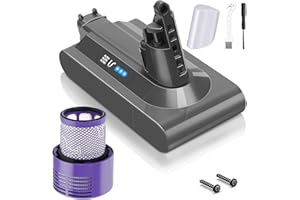 Waitley 6000mAh Ersatzakku für dyson v10 akku – Kompatibel mit Animal, Absolute, Motorhead, Fluffy, Total Clean SV12 Staubsauger