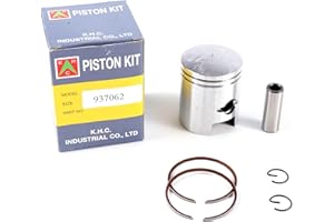 HI LEVEL Motorcycle piston kit compatible with/replacment for Suzuki 0.50 TS, FZ, FR, ZR50, AY50WC, GT, LT50, RM50 (41.50mm)