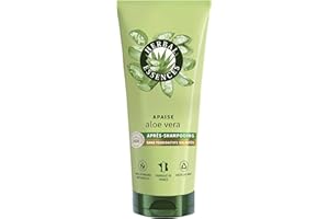 HEAD & SHOULDERS HERBAL ESSENCES - Sans Sulfate - Après-Shampoing Hydratant 200ml Aloe Vera - Apaise, Hydrate, Nettoie et Nourrit Les Cheveux Très Secs - Parfum Jasmin et Ingrédients d'Origine Naturelle