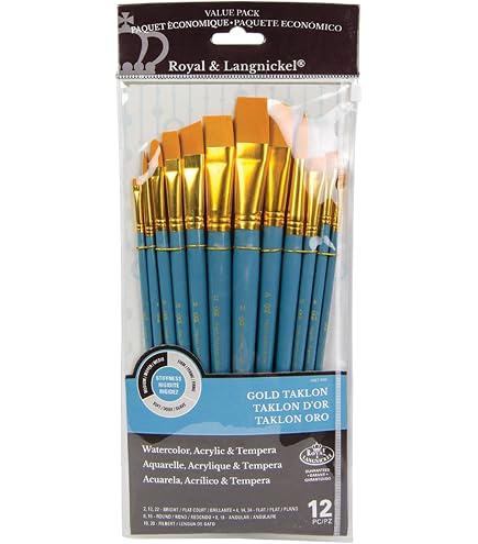 Royal & Langnickel Rundpinsel-Set – 5-teilig, Ergonomischer Griff