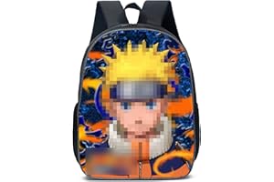 Newtic Sac a Dos Sacoche Pour Enfants Anime Respirant, Imperméable, Résistant à l'Abrasion Sac Sac a Dos Pour Garçons Élèves Du Primaire Et Du Collège 16 Pouces