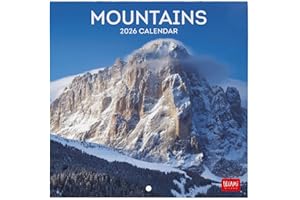 Legami - Calendario da Parete 2026, Mountains, Calendario da Muro Piccolo, 12 Mesi e Planner Annuale, in 6 Lingue, Spazio per Note, Segni Zodiacali, Festività Internazionali, 18 x 18 cm
