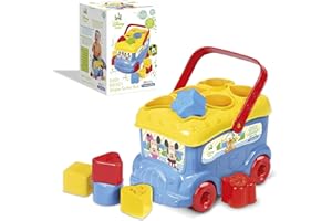 Disney Baby Clementoni - Baby Mickey Bus Inserimento Forme, per Bambino 10+ Mesi, Gioco Prima Infanzia per Sviluppare Manualità e Logica e Scoprire i Colori, 14935