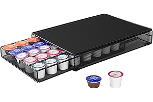 SYSYLY Porte Capsules Compatible avec Dolce Gusto Capsules,Porte Dosette de Café Support de Capsule Rangement Tiroir pour 40 Dosettes.