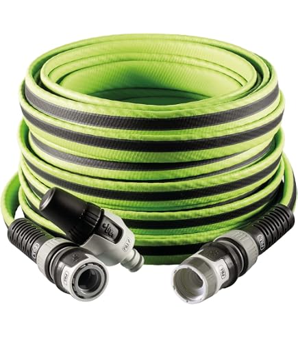 Tuyau Arrosage Flexible Steuber 8,3m - Extensible X3 - 8 Fonctions Pulvérisation - Certifié TÜV - Adaptateur Inclus