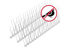 9 Meter Taubenabwehr Balkon Spikes vormontiert, Rostfreie Taubenschreck Vogelspikes, Vogelabwehr Spikes und Vogelschutz, Tierschutzkonformer Taubenschutz