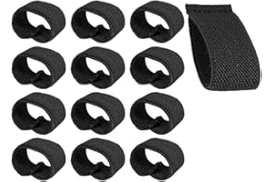 Emezddo 12 piezas de soportes para cinturón elástico,trabillas para cinturones de servicio,soporte para correa de mochila táctica,sujetador de cinturón,para correas de cinturón de 3 cm-4 cm(negro)