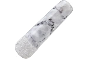SIPARUI Marble Replacement Pestle 5.3inch Only Polished Stone Pestle (Mortar is not Included)(Gray White)