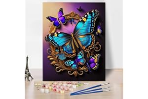 TISHIRON TUMOVO Kit de pintura por números para adultos, kit de pintura por números para principiantes, pintura por números, perfecto para regalo y decoración de pared del hogar (40 x 50 cm)