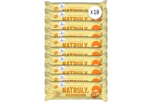 NATURAL ATHLETE NATRULY Barritas Energéticas BIO Zanahoria + Nueces Sin Azúcar Añadido, 100% Natural y Orgánicas, Sin Gluten, Vegana -Pack 10x40g