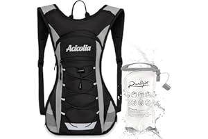 Acicolia Lightweight Hydration Backpack,Running Vest for Women Men With 1.5L Water Bladder, Hydro Water Daypack for Running,Hiking,Cycling,Climbing,Biking