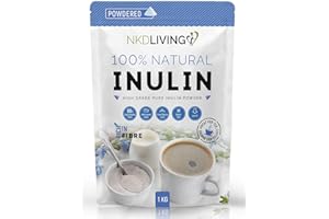 NKD LIVING Hochwertiges präbiotisches Pulver von Inulin (1 kg)