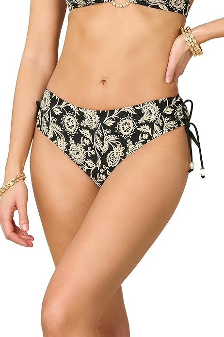 Top Bikini Donna Top Bikini Triangolo Goldenpoint Zellij - Con Anello E Imbottitura Removibile, Fantasia Geometrica Con Lurex Top Mare Made In Italy