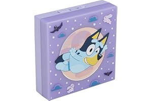 Paladone Bluey Night Light, Stick-On LED Wall Lamp with Auto Sensor and Adjustable Brightness, Battery Powered for Kids' Bedrooms, Officially Licensed Merchandise