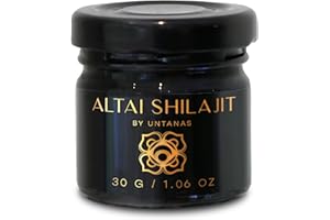 UNTANAS Altai Shilajit Resin - 30g Pure Shilajit - Gold Grade Shilajit - 4 Months Supply - for Vitality & Mental Clarity - Authentic Extraction Method - Fulvic Acid + Humic Minerals