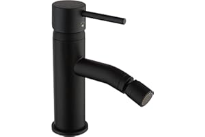 Paini - Diana Rubinetto Miscelatore Bagno Monocomando per Bidet in Ottone, Finiture Nere e Opache, Design accattivante, Interamente Prodotto e Lavorato in Italia