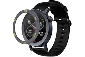Blueshaweu Compatible for CMF Watch Pro 2, Stainless Steel Bezel Ring Adhesive Cover Anti Scratch & Collision Protector CMF Watch Pro 2 Smartwatch (Bezel & strap set-1)
