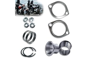BIGLKNM Exhaust Flange Power Port Torque Cones Kit Compatible for Touring Dyna Softail Sportster Evolution Big Twin Evolution and Twin Cam Models 1986-UP