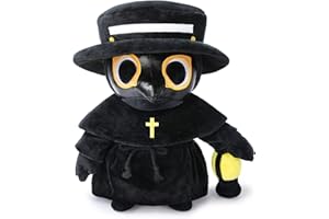 GENERIC Jouet en Peluche Docteur de la peste, 35cm Effrayant mignonPeluche Peluche Oreiller Doll, Soft Fluffy Halloween Hugging Cushion Decor, Cadeau pour Enfants et Adultes 21321