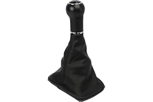 ORIGEN BY ABC PARTS Origen Pomo + Fuelle de Cambio de Marcha Específico para Volkwagen Golf IV / Golf V (1998-2006) de 23 mm para 5/6 Velocidades. Perfecto para el Remplazo del Fuelle Original.