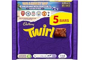 Cadbury Twirl - Economy Pack - 5 x 21.5g 107.5g Milk Chocolate