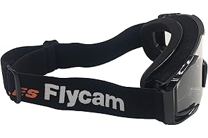 YJS Flycam Motorcycle Goggles Motocross Goggles,ATV Dirt Bike Ski Goggles,Windproof Scratch Resistant Combat Goggles,Adjustable,UV Protective Safety Outdoor Glasses for Cycling,Climbing etc.