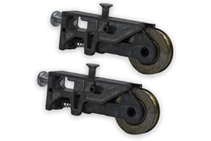 BAOBANG GB DIY Store Patio Door Roller, Steel, Grey, Classic, 32mm, Pair