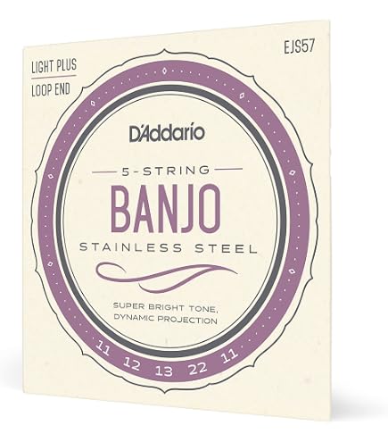 Cordes Pour Banjo GHS PF185 - Acier Inoxydable - Jeu De 5 Cordes Almost Medium