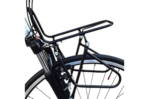Porte-Bagages pour Vélo Zasdvn | Porte-Bagages avants De Vélo Multifonctionnel, Porte-Bagages avants De Vélo Multifonctionnel, Porte-Bagages De Vélo Réglable, Installation Rapide, Porte-Bagages VTT