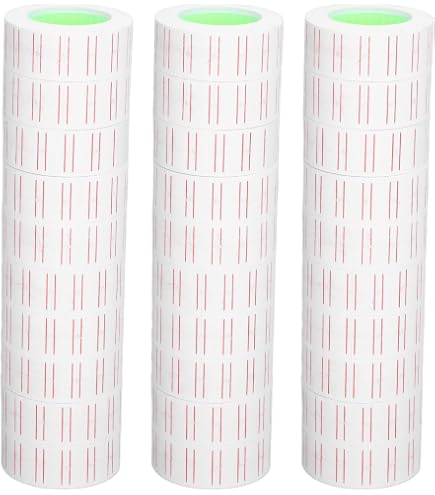 JZK 20 Rouleaux 10000 pièces au Total étiquettes de Pistolet de