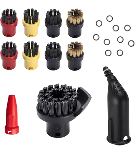 8 Accessori Per Pulitore A Vapore Kärcher - Spazzole Per Cucina, Bagno E Auto - Foto 12