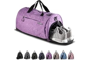 Fitgriff® Bolsa Deporte Gimnasio, de Fitness, Hombre y Mujer, Gym - Bolsa de Viaje Macuto con Zapato y Compartimento Húmedo