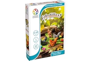 SMARTGAMES Smart Games - ¡Ardillas! | Juegos Educativos 6 Años O Más | Rompecabezas Niños Y Rompecabezas Adultos 60 Desafíos | Regalos Para Niños Y Adultos De 1 Solo Jugador